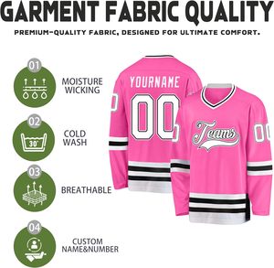 Uniformes d'équipe de hockey sur glace Conception d'usine OEM Couleurs personnalisées Tackle Sergé Couture Style tendance en gros - Product Image 2