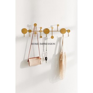 Soporte de gancho decorativo de pared moderno con diseño de flores de latón con tamaño personalizado para colgar ropa en el baño y el dormitorio - Product Image 2