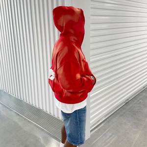 Sweat à capuche délavé au soleil avec fermeture éclair intégrale de qualité supérieure pour hommes sweat à capuche personnalisé et respirant pour hommes avec motif imprimé pull d'hiver sweats à capuche pour hommes - Product Image 5