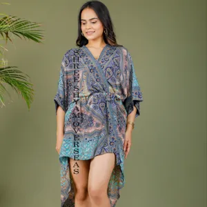 New Summer Collection 2023 Silk Short dress with frill casual Wear party wear