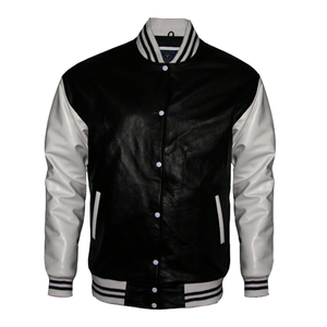 Venta al por mayor Unisex Invierno Ropa Deportiva Chaqueta Hombres de Moda Letterman Diseño Bordado Logo Botón Imprimir Impermeable Algodón - Product Image 1