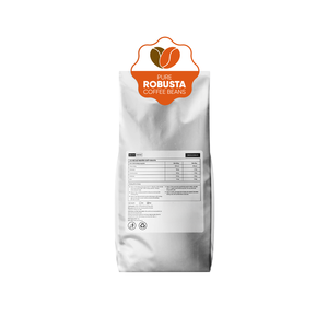 Café Milano Pur Robusta en Grains 1kg, Torréfié Entier, Vietnam, Arôme Intense, Saveur Riche, Haute Qualité, Full City+, Personnalisé - Product Image 5