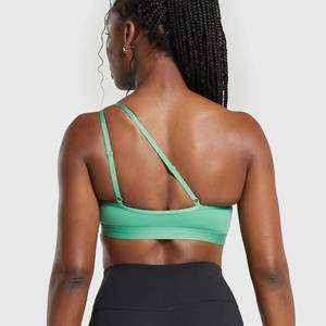 Sujetador deportivo para mujer con estilo, sujetador corto de un hombro de alta calidad para mujer, sujetador de Yoga de nailon Spandex 2025 - Product Image 5