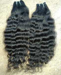 Profonde Ondulée Sud Indien Temple Vierge Remy Extensions de Cheveux Humains Source Confiante De Temples - Product Image 4