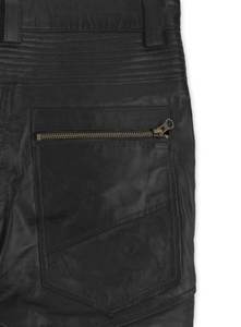 100% pantalon en cuir léger décontracté droit de longueur régulière de haute qualité/tissu à séchage rapide de qualité supérieure fabriqué - Product Image 5