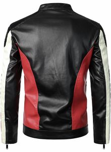Veste de moto en cuir imperméable respirante coupe-vent de haute qualité personnalisée avec fermeture éclair Col montant Unisexe Toutes saisons - Product Image 2