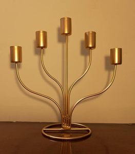 Porte-bougie décoratif de qualité supérieure pour mariage, fête, maison et décorations de Noël, pot à bougie en métal unique - Product Image 2