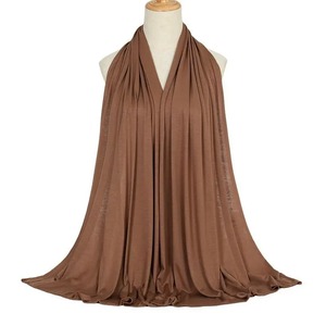 <b>Modal</b> Cotton Jersey <b>Hijab</b> Scarf Muslim Girls Shawl Stretchy Letter Polka Dot Hijabs Scarves Headscarf African Woman Turban - Product Image 3