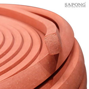 Éponge en caoutchouc de silicone de haute qualité en briques rouges SPSCQHR6010X15 Épaisseur 10 mm x Largeur 15 mm OEM Usine thaïlandaise Ménage - Product Image 2