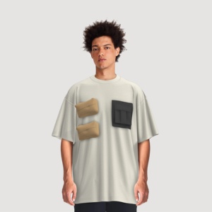 Camiseta Deportiva de Algodón para Hombre, Moderna, Estilo Cargo, Táctica, Cómoda, CP, Talla Grande, Manga Larga - Product Image 2