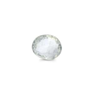 Piedra de Zafiro Blanco Facetado de 3.1 Quilates, Gema Mineral Natural con Efecto de Cambio de Color, Tamaño Personalizable, Alta Calidad, Tratado con Calor - Product Image 1