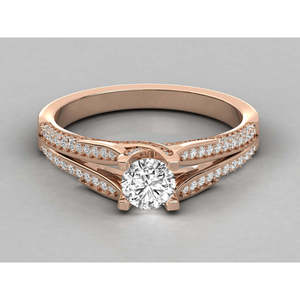 Anillo de Diamantes Solitario de Oro de 14K para Mujer, Joyería Elegante y Lujosa - Product Image 5