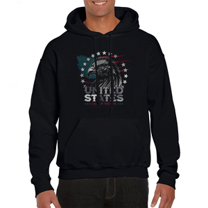 Sudaderas con capucha de gran tamaño para hombre, ropa de calle de invierno, sudaderas de algodón de peso pesado con bolsillo funcional, diseño de hombro caído - Product Image 1