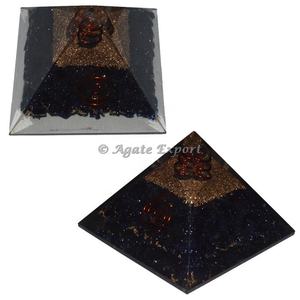 Lapislázuli con símbolo de Chakra, Pirámides de orgón | Lapislázuli con símbolo de Chakra, Pirámides de orgón a la venta, proveedor de productos curativos de cristal - Product Image 4