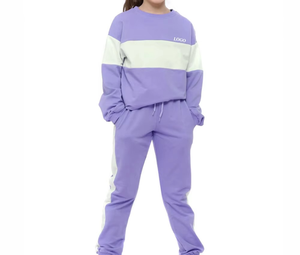 2025เซ็ตสองชิ้นสำหรับเด็กผู้หญิงแขนยาวชุดเล่นกีฬาแบบดึงขึ้นมาใหม่ใส่สบาย - Product Image 6