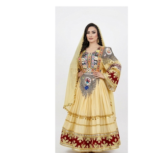 Vestido Afgano Kuchi de Alta Calidad, Hecho a Mano, de Chifón, Largo hasta el Suelo, con Diseño Tribal, para Mujer, Atuendo Cultural Tradicional - Product Image 3