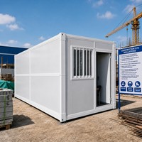 Maison préfabriquée économique de type X, petite maison pliable de 10 pi x 12 pi, maison conteneur en acier pliable