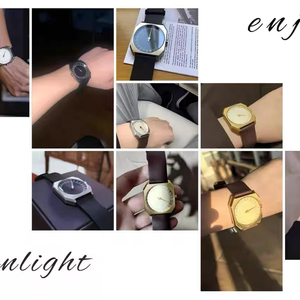 SKU New Arrival Single Pointer Watch Men's Quartz Business Fashion Wristwatch Light Luxury <b>Retro</b> Unisex <b>Clock</b> - Product Image 2