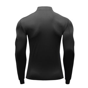 Camiseta de Compresión MMA para Hombre, Logotipo Personalizado, Fitness, Atlética, Cuello Alto, Manga Larga, Transpirable, Elástica, Poliéster/Nailon - Product Image 4