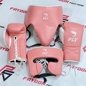 Tous les coloris et tailles disponibles, ensembles de sparring Fly Pink avec gants de boxe, protège-tête, protège-aine, logo personnalisé, gants de boxe Winning - Product Image 3