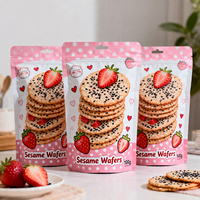 Emballage personnalisé imprimé en gros pour biscuits délicieux, sachet refermable anti-humidité, fabrication OEM, prix compétitif