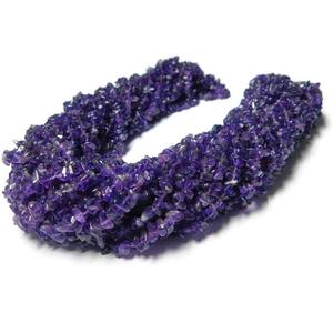 Cuentas de piedras preciosas sueltas en forma de virutas de amatista púrpura Natural, cuentas de forma Irregular de piedra púrpura de 4-5mm para la fabricación de joyas a granel - Product Image 3
