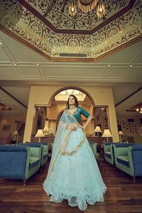 Lehenga Choli By Fab Zone Dernier Créateur de filet lourd - Product Image 2