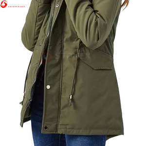 Servicio OEM, Chaqueta Parka con Capucha de Poliéster para Mujer, de Invierno, Cálida, Resistente al Viento, Personalizable al por Mayor, de Alta Calidad - Product Image 6