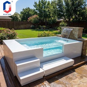 Piscina de Acrílico de Lujo, Piscina Elevada con Sistema de Filtración Integrado, Piscina Exterior Prefabricada para Hoteles y Villas - Product Image 5