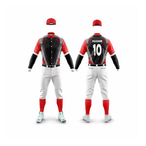 Camisetas de Jersey impresas transpirables Diseño completo con técnicas impresas Conjunto de uniforme de béisbol y softbol - Product Image 4