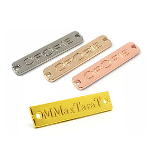 Etiquetas de metal grabadas con grabado personalizado, logo para ropa - Product Image 6