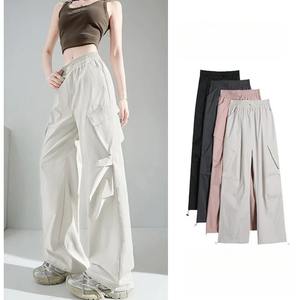 cCustomize Casual Wholesale Pants 100% Cotton Lightweight Woman <b>Trousers</b> Stylish Design Multi-Pockets Cargo Pants <b>Women</b> - Product Image 4