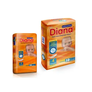 Hot Selling New Diana Super Absorbing Baby Diaper 8 to 19 kg 10 And 36 Nappies Maxi Diapers