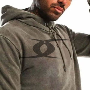 Ropa de calle para hombre, chándal térmico de gran tamaño lavado ácido, sudaderas con capucha personalizadas, sudadera deportiva vintage, chándal de peso pesado para hombre - Product Image 5