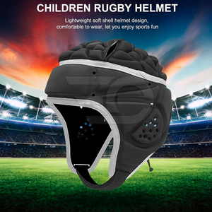 High Impact Rugby Helmets Breathable Comfort Fit Adjustable Chin Strap Sports Headgear For Rugby Players Protection During Games - Product Image 5