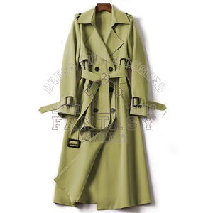 FANTASY WEAR 2026 Abrigo de Lana de Cachemira con Cuello en V y Solapa Doble para Mujer, Venta al Por Mayor, con Cinturón, Diseño y Logotipo Personalizados - Product Image 1