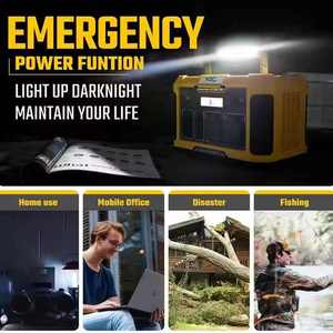 Generador de panel solar 300B ecológico portátil con linterna Advance MPPT de onda sinusoidal pura tipo C para acampar al aire libre - Product Image 2