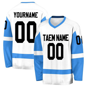 Jersey de Hockey sobre Hielo Sublimado Personalizado de Alta Calidad a Precio de Fábrica, Tenzo Intl, Poliéster y Elastano, Secado Rápido, Transpirable, Unisex para Adultos - Product Image 3