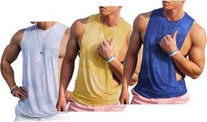 Débardeurs pour hommes de haute qualité, sportifs, 100% coton, respirants, séchage rapide - Prix bas, durables, pour adultes - Product Image 3