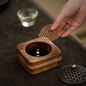 Handcrafted Durable <b>Sandalwood</b> Bakhoor Burner for Home Fragrance Traditional <b>Incense</b> Aroma Decor Use Living Room Meditation - Product Image 3