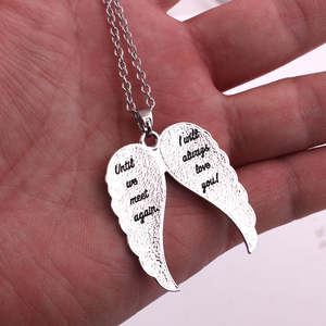 จี้รูปปีกนางฟ้าประดับโมอิสซาไนต์ เงินแท้ 925 ชุบทองคำขาว 14K สำหรับผู้ชาย สไตล์คริสเตียนฮิปฮอป - Product Image 2