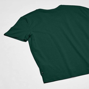 Vente en gros T-shirts épais pour hommes T-shirt manches courtes respirant col en V pour homme en coton de qualité supérieure avec logo personnalisé - Product Image 3