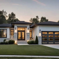 Villa préfabriquée en acier moderne, hébergement de luxe, complexe hôtelier, haute résistance, durable, écologique, résistant au feu