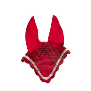 ตาข่ายหูม้าทำจากมือตาข่ายคลุมหูสำหรับขี่ม้าหมวกใบหูม้า - Product Image 1