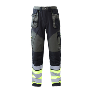 กางเกงป้องกันความปลอดภัยสำหรับผู้ชาย ANSI Class 2กันไฟวัสดุผ้าฝ้าย/ไนลอน/โพลีเอสเตอร์ใช้ได้นาน - Product Image 2