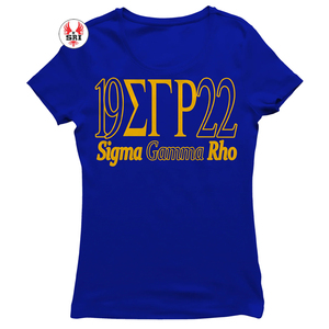 Sigma Gamma Rho Sorority Bordado Camisetas de poliéster para mujer Camiseta de algodón personalizada para damas en verano - Product Image 2