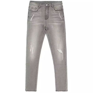 Salopettes en jean pour hommes tendance, vente en gros, coupe classique, taille moyenne, style streetwear, denim extensible, respirant, léger - Product Image 1