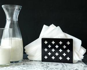 Stylish Black Finished With Plus Cutwork Design <b>Napkin</b> <b>Holder</b> For Dining Table Countertop And Everyday Table Organization - Product Image 4