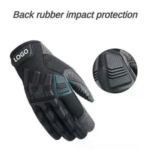Gants de sport tactiques demi-doigt avec logo personnalisé avec jointures en caoutchouc résistant aux chocs Gants de combat de sécurité à écran tactile - Product Image 3