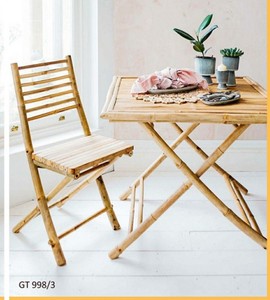 เก้าอี้สูงแบบมินิมอลทำจากไม้ไผ่เป็นมิตรกับสิ่งแวดล้อมของเวียดนาม พับเก็บได้ ใช้งานได้หลากหลายทั้งในร่มและกลางแจ้ง เหมาะสำหรับการพักผ่อนและรับประทานอาหาร ผลิตในเวียดนาม - Product Image 4